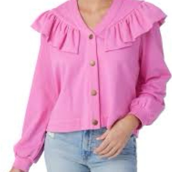 NWT Crosby Karrington Cardigan Fuchsia size small - Picture 2 of 5